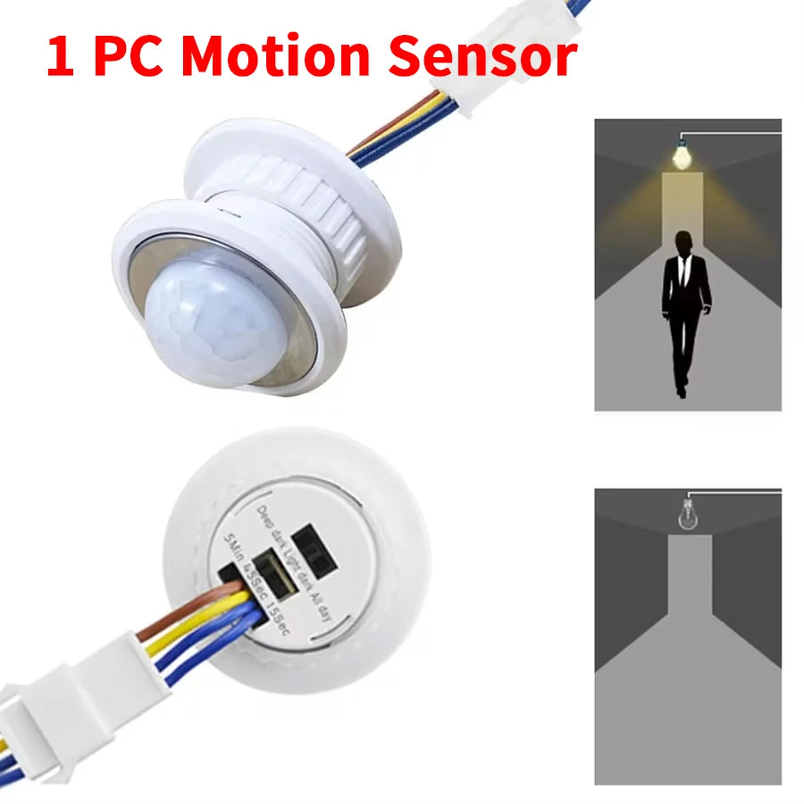 PIR Motion Sensor Switch – Time Delay, AC 85-265V, LED Lights Motion Sensor Switch PLUSH Default Title