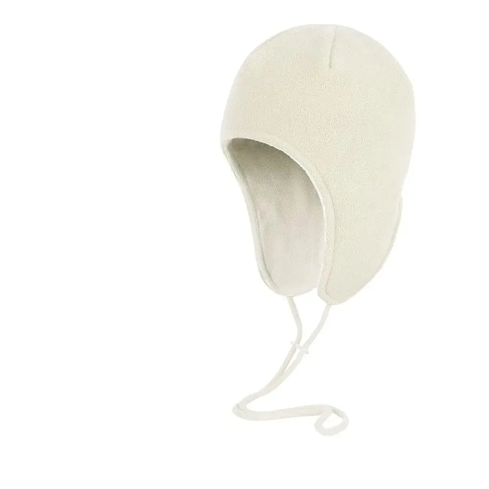 Windproof Fleece Ear Flap Hat – Adjustable Unisex Winter Cap Fleece Ear Flap Hat PLUSH Beige