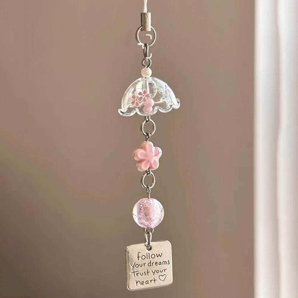 Star Wishing Bottle Wind Chime Keychain – Bag & Phone Charm Decorative Keychain Charm PLUSH Style 9