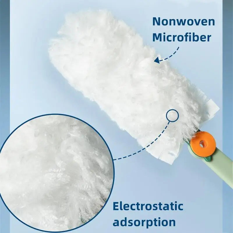 Microfiber Electrostatic Duster – 10 Heads, Car & Home Microfiber Duster PLUSH
