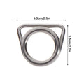 Stainless Steel M6/M8 D-Ring Thimble for Sun Shade Sail & Marine Marine Rigging Hardware PLUSH A1