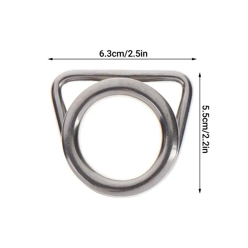 Stainless Steel M6/M8 D-Ring Thimble for Sun Shade Sail & Marine Marine Rigging Hardware PLUSH A1