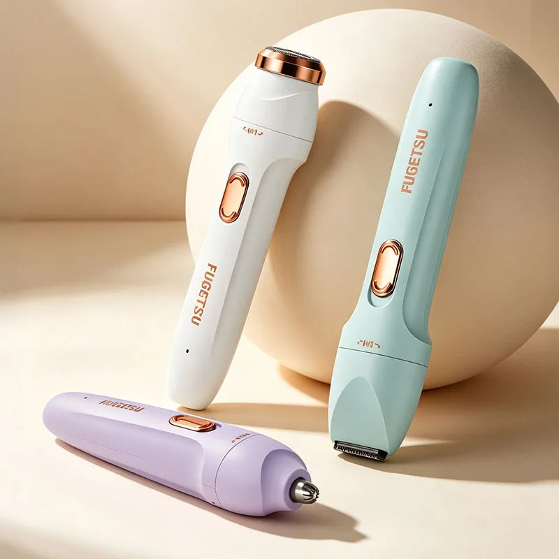 USB Rechargeable Women's Hair Remover – Underarm, Brow & Nose Hair Removal Trimmer PLUSH