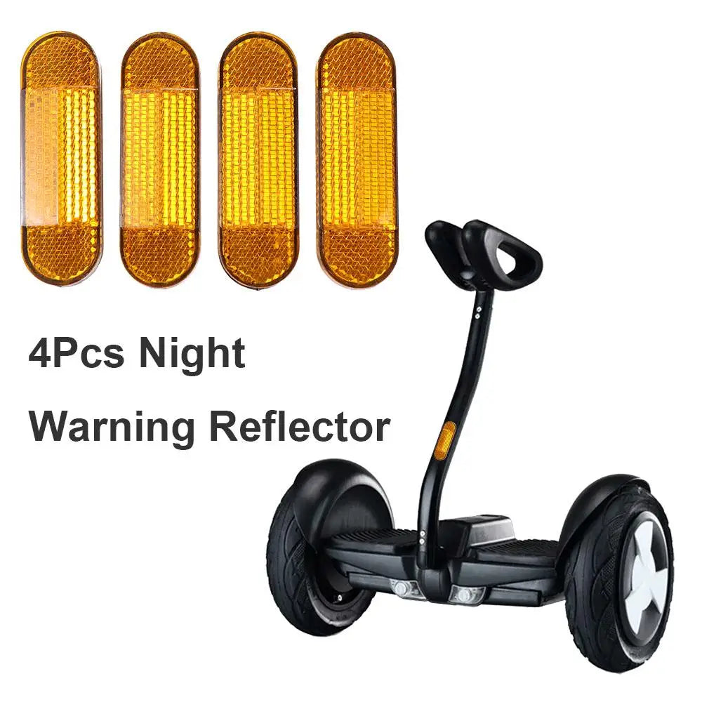 Night Riding Reflectors for Scooter & Bicycle – 4pcs Safety Bicycle Reflectors PLUSH