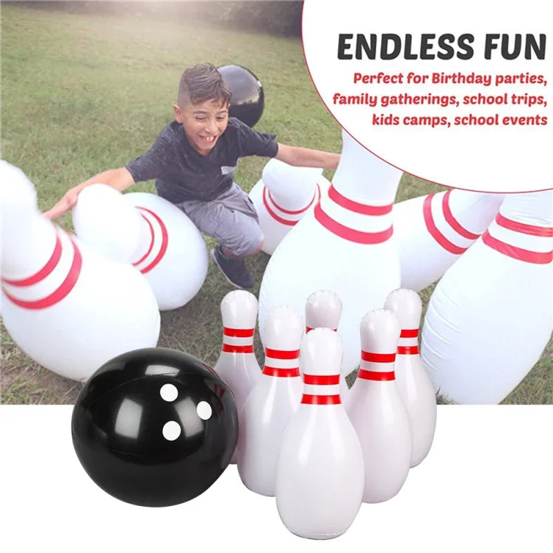 Giant Inflatable Bowling Set – Outdoor Family Yard Game Inflatable Yard Game PLUSH