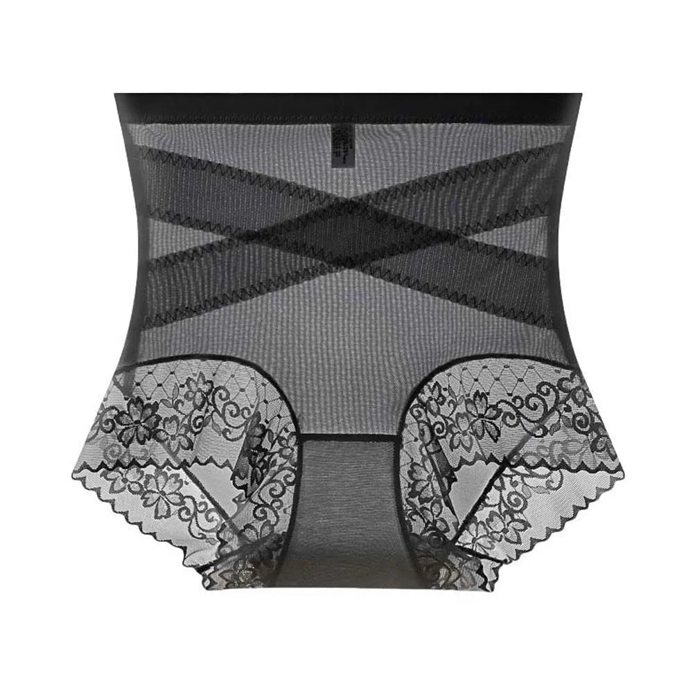 High Waist Lace Shaping Panties – Seamless Slimming Shapewear Shaping Control Panties PLUSH