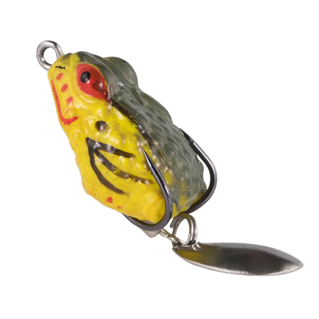 Frog Topwater Fishing Lure – Silicone Swimbait Bass Pike 2-Pack Topwater Fishing Lure PLUSH