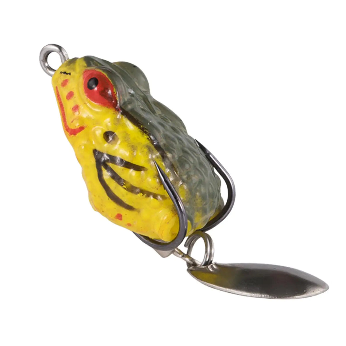 Frog Topwater Fishing Lure – Silicone Swimbait Bass Pike 2-Pack Topwater Fishing Lure PLUSH