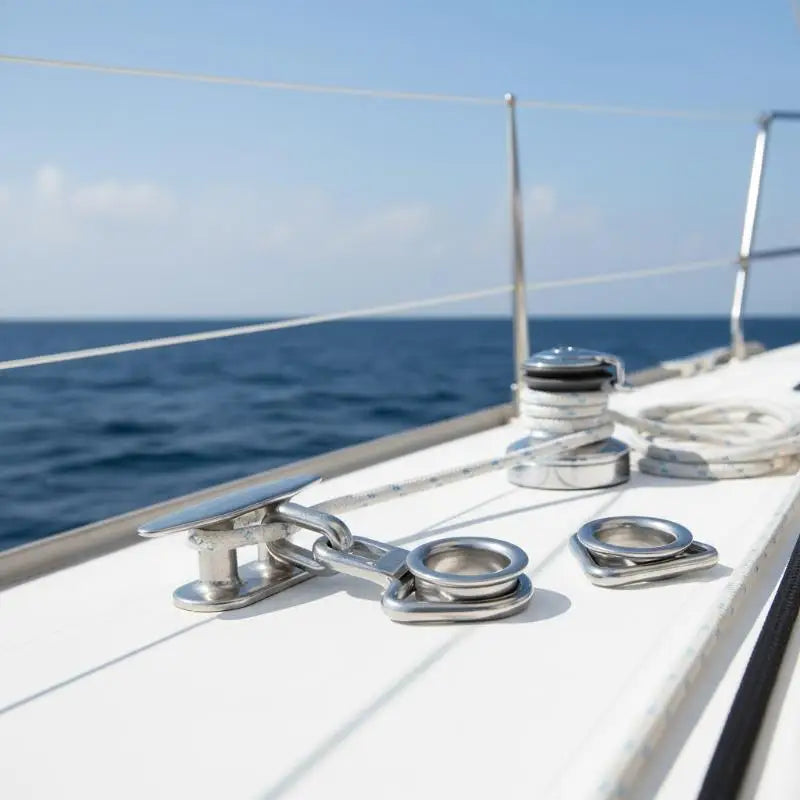Stainless Steel M6/M8 D-Ring Thimble for Sun Shade Sail & Marine Marine Rigging Hardware PLUSH