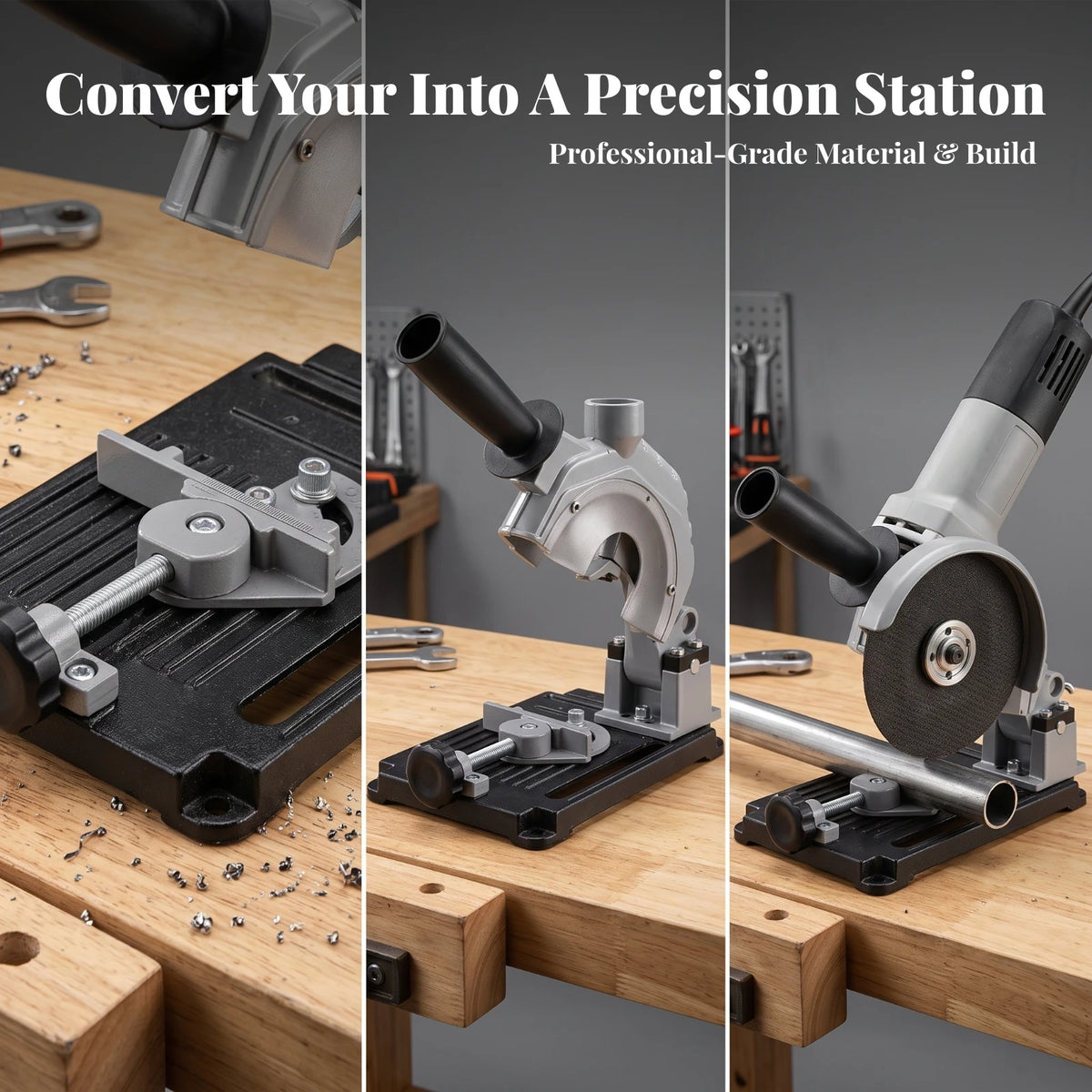 Angle Grinder Stand with Sliding Rail & Cast Iron Base Grinder Stand PLUSH Default Title