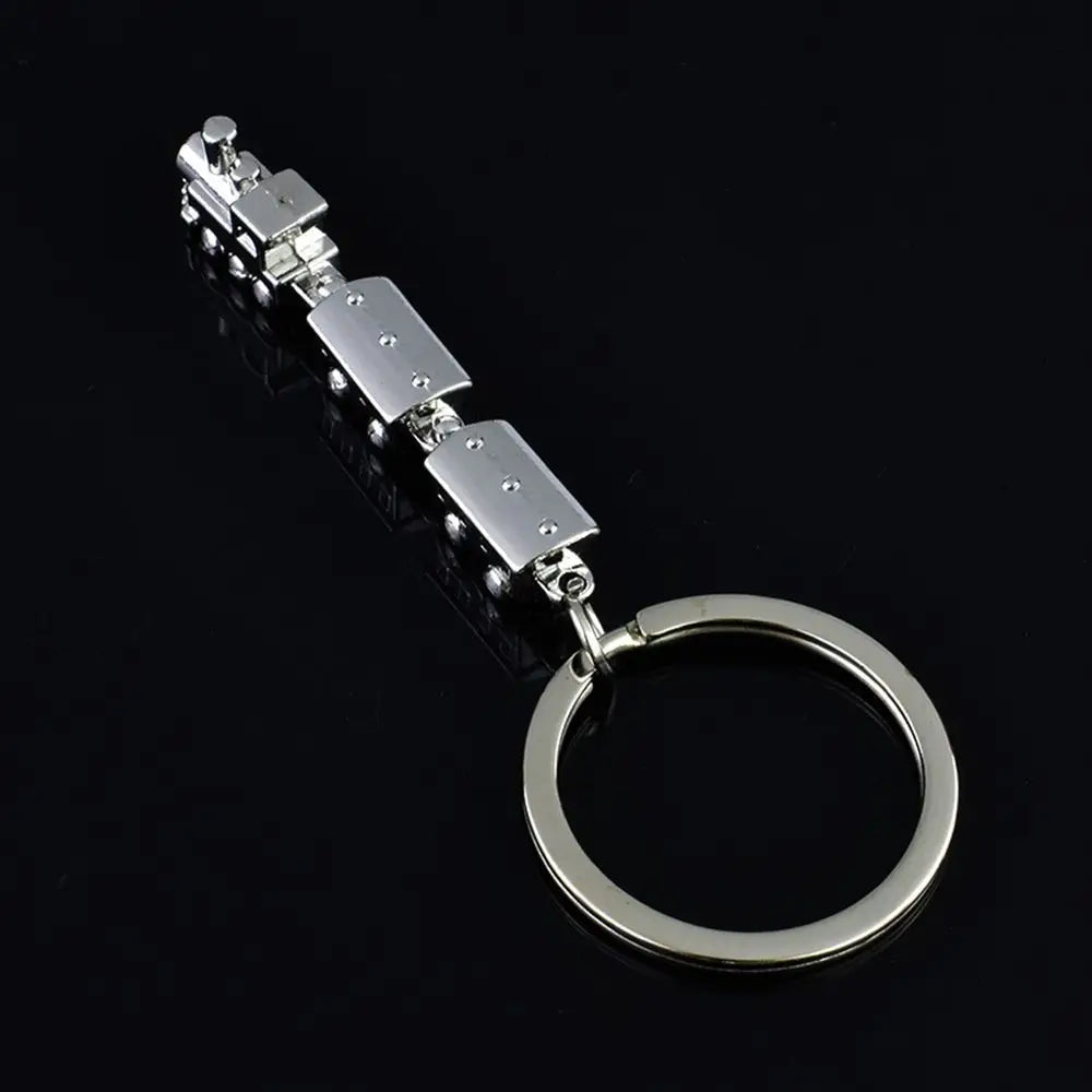 Train Shaped Metal Key Chain – Zinc Alloy Fashion Key Ring Fashion Key Chain PLUSH silver