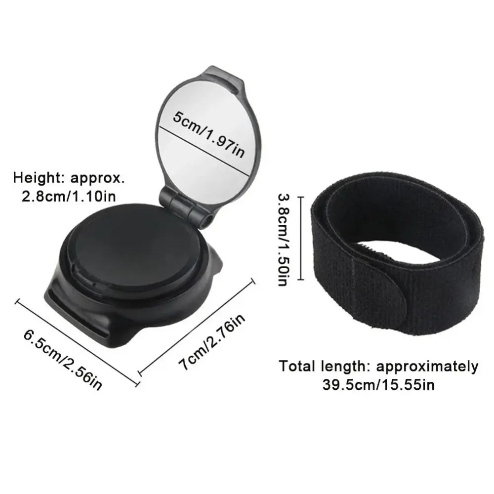360° Rotatable Wrist Strap Bicycle Rearview Mirror Bicycle Rearview Mirror PLUSH