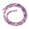 Purple Lilac Natural Stone Spacer Beads 4–12mm | DIY Jewelry Stone Spacer Beads PLUSH 4mm x 85pcs