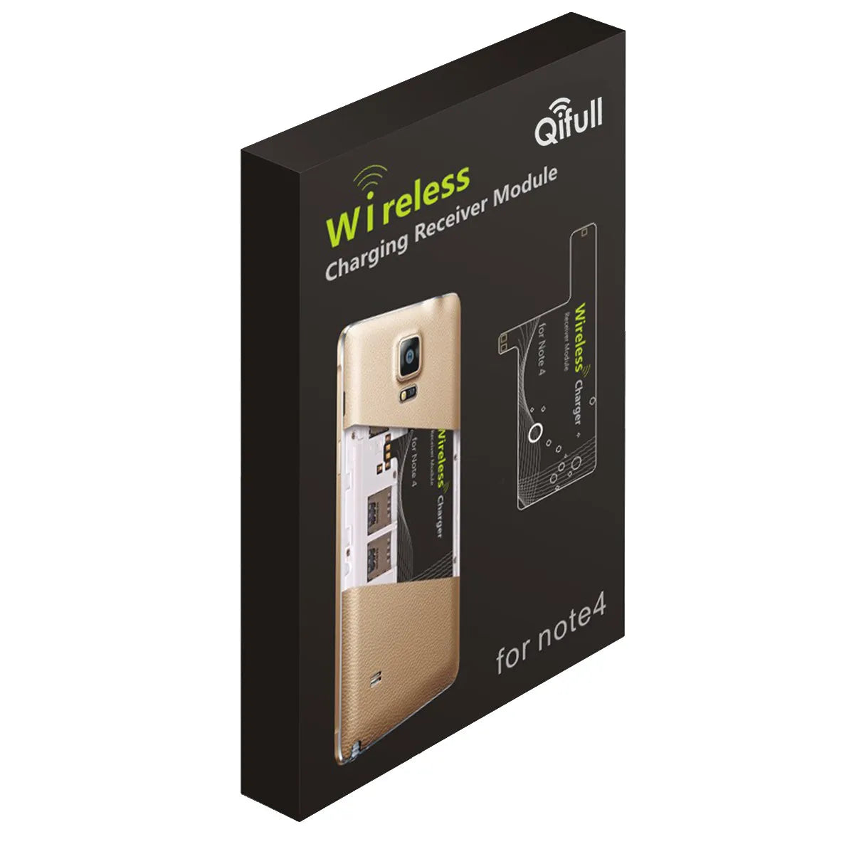 Qifull QRN4 Wireless Charging Receiver for Galaxy Note 4 – Qi Wireless Charging Receiver PLUSH