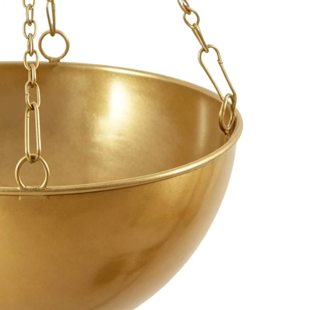 Metal Hanging Plant Basket – Round Wire Pot for Balcony & Garden Hanging Plant Basket PLUSH