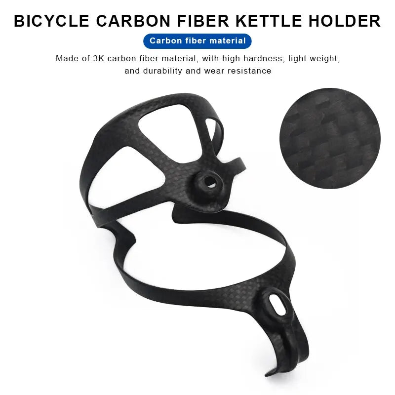 2PCS 3K Carbon Fiber Bike Bottle Cage – Ultra Light 18g Bike Bottle Cage PLUSH
