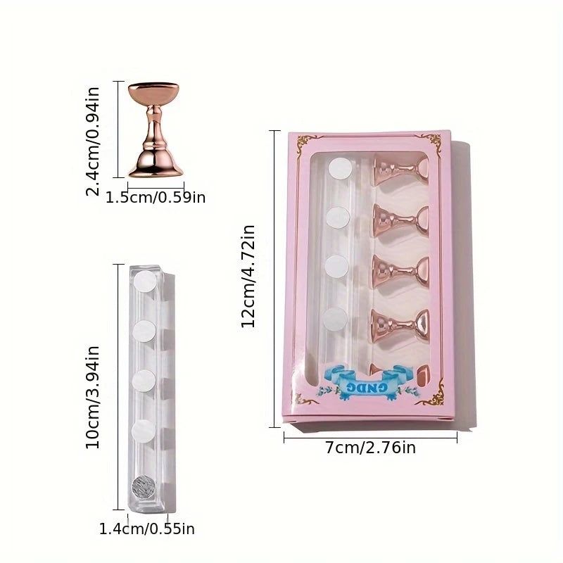 Magnetic Nail Holder Practice Display Stand | Nail Art Tool Nail Art Stand PLUSH