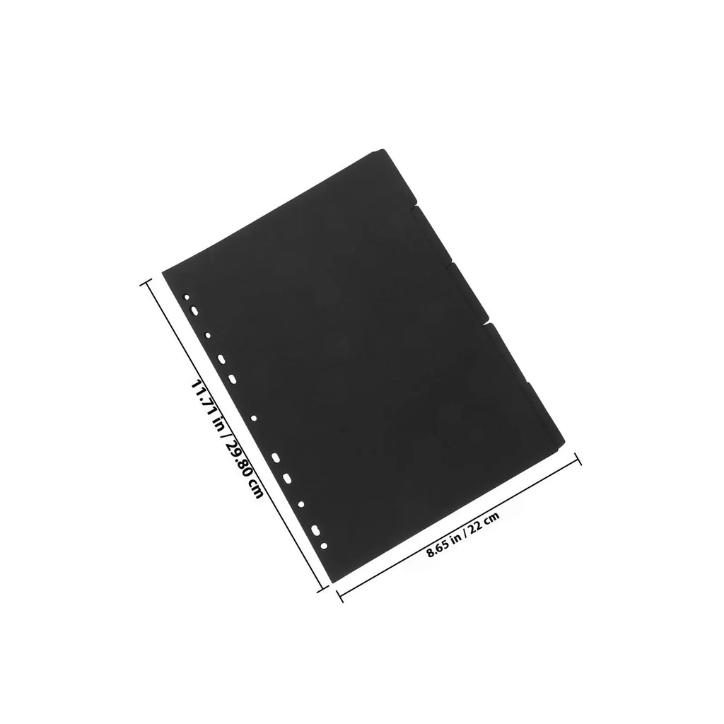 A4 Binder Index Dividers – 5 Sheet Detachable Page Separators Binder Dividers PLUSH