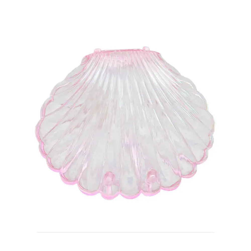 Seashell Jewelry Gift Box – Earring & Necklace Storage Jewelry Gift Box PLUSH Transparent Pink