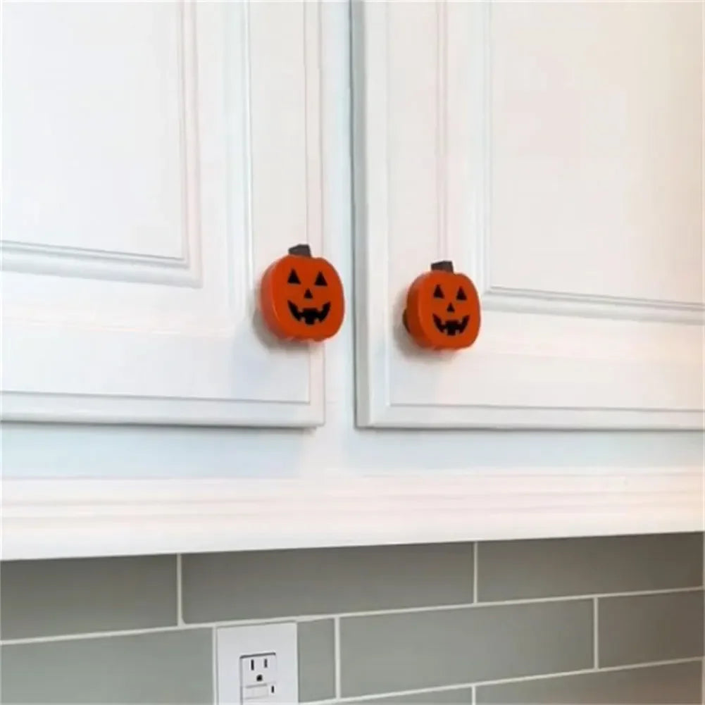 Halloween Pumpkin Silicone Cabinet Knob Covers – 5/10/15pcs Holiday Knob Covers PLUSH