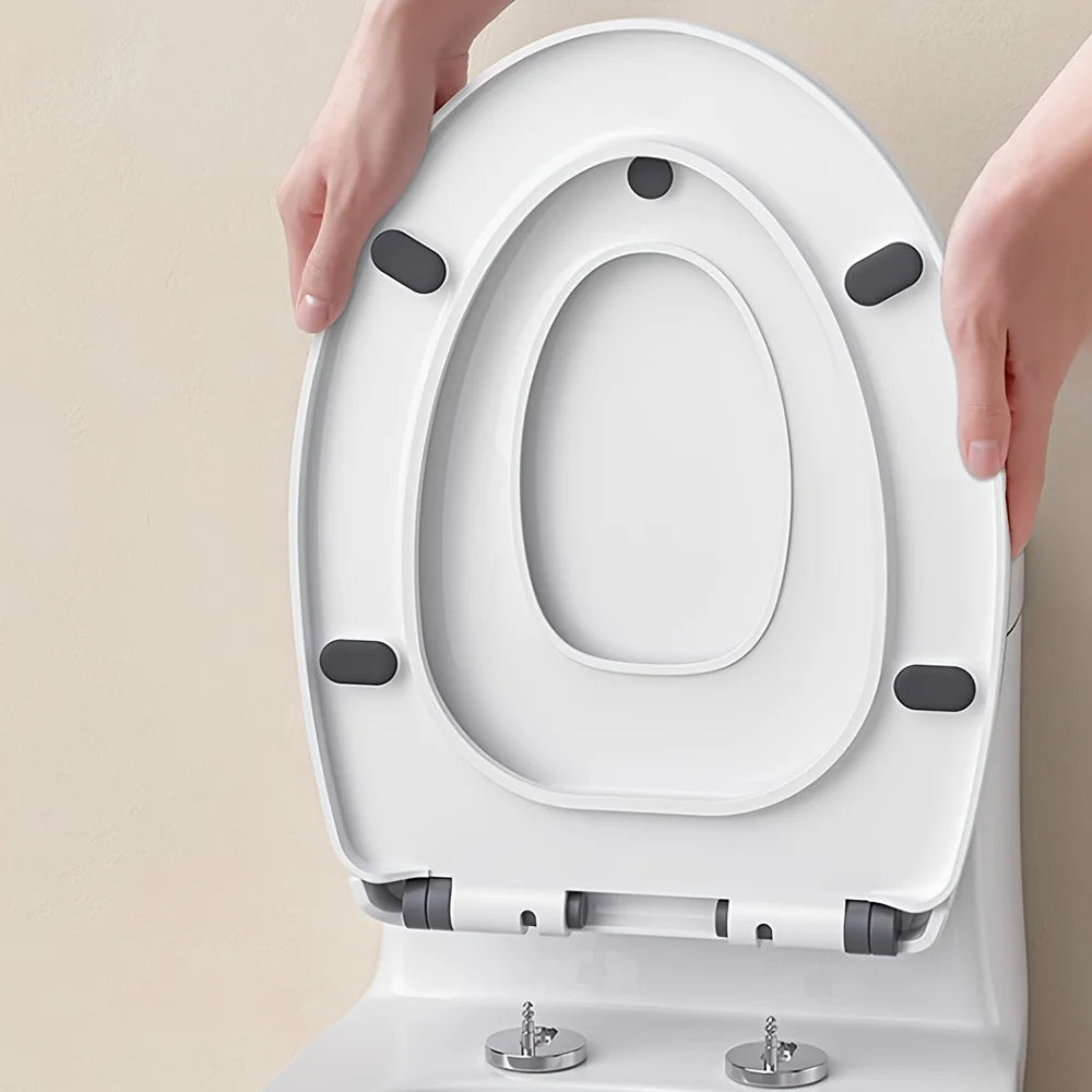 Soft Close Toilet Seat Universal Round Quick Release Plastic Soft Close Toilet Seat PLUSH
