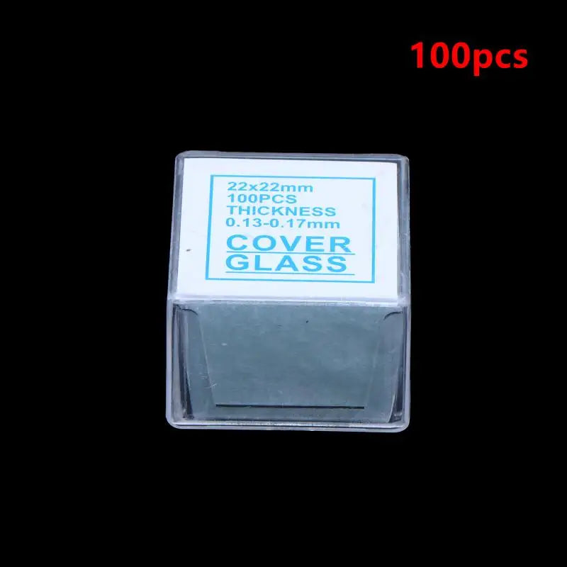 100pcs Pre-Sterilized Optical Glass Microscope Coverslips Microscope Coverslips PLUSH E