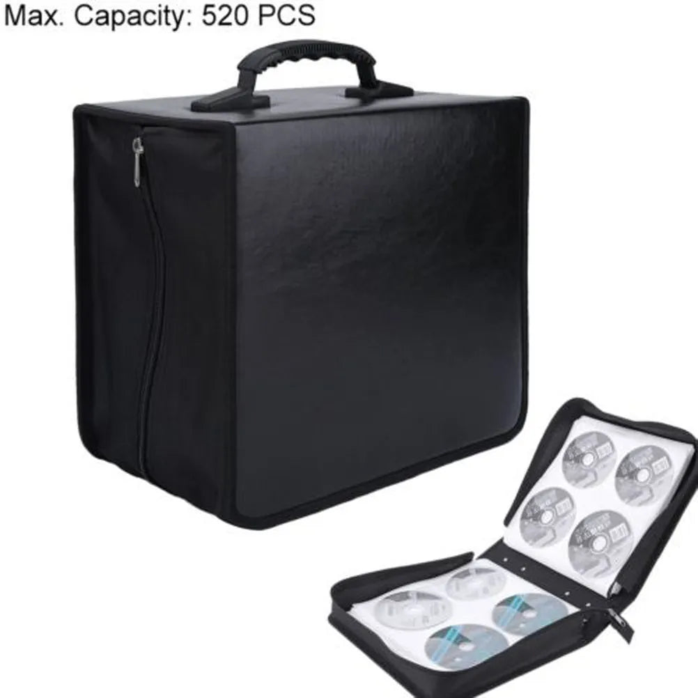 360-Disc CD DVD Storage Binder Bag – Portable Organizer Case CD DVD Storage Case PLUSH