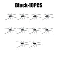 Realistic Spider Refrigerator Magnets – Halloween Prank Props Novelty Fridge Magnet PLUSH Black 10PCS