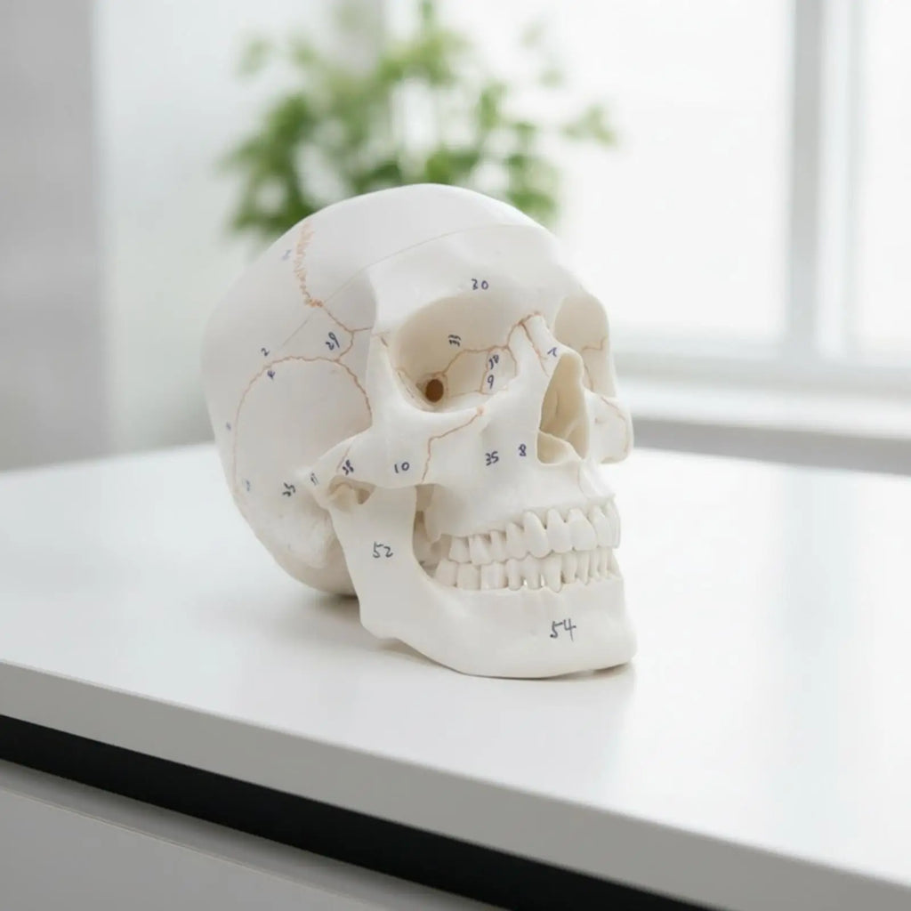 Human Skull Anatomy Model – Realistic PVC Cranial Replica Anatomy Teaching Model PLUSH