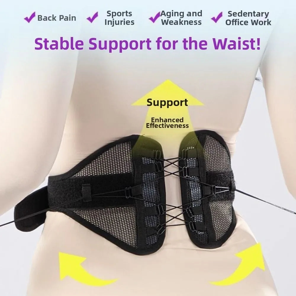 Elastic Waist Brace – Breathable Adjustable Lumbar Support Belt Lumbar Support Belt PLUSH