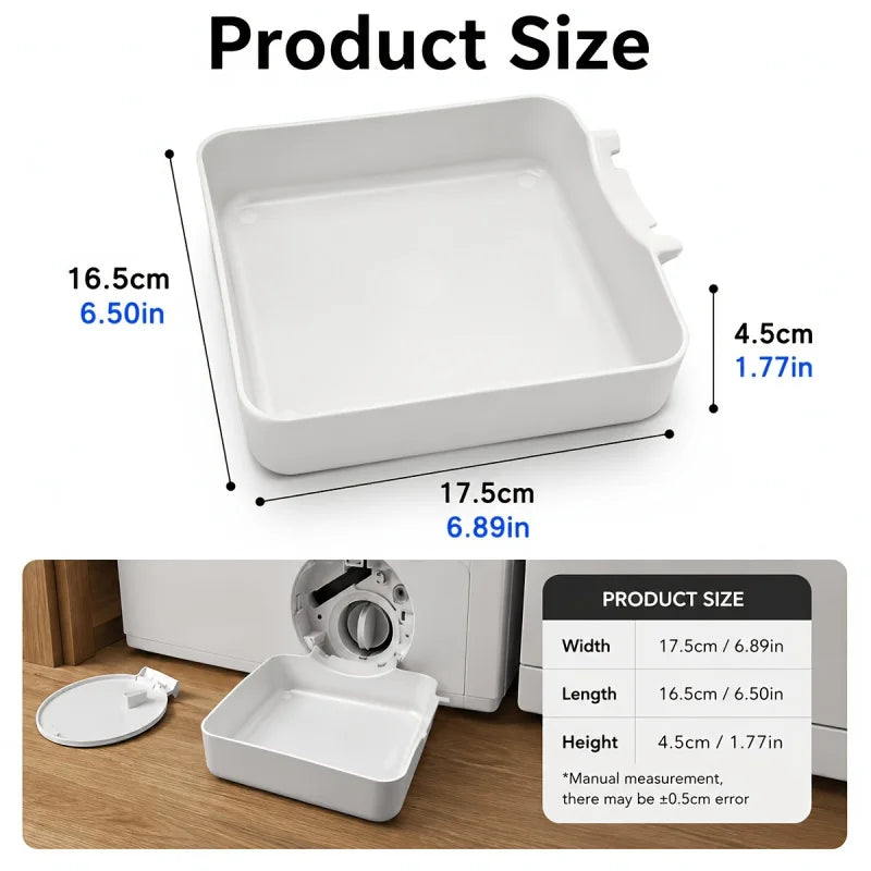 Washing Machine Drain Funnel – Fluff Filter Drip Tray Tool Appliance Drain Tool PLUSH