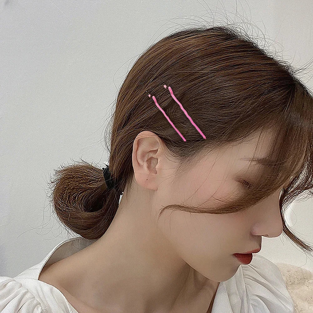 Glitter Metal Bobby Pins – Wavy Hair Side Clips, 20pcs Hair Clips & Pins PLUSH