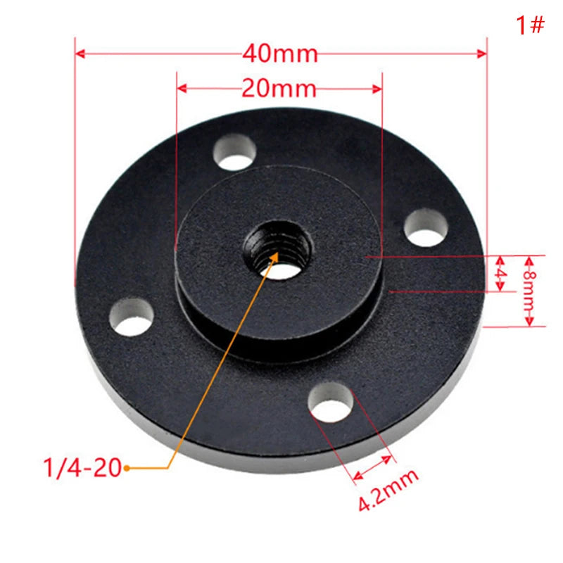 1/4" Thread Screw Nut Adapter – Tripod Mount for DSLR Cameras Tripod Mount Adapter PLUSH style 2