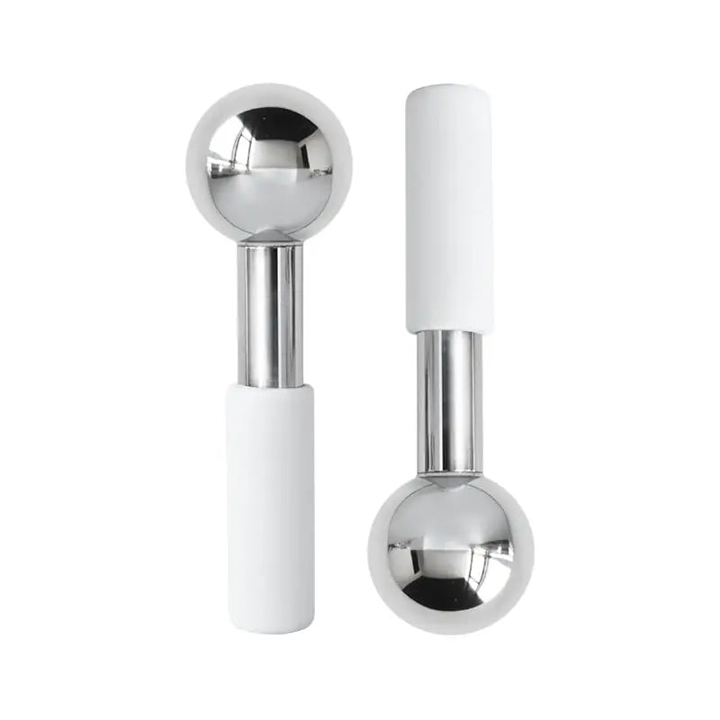 Stainless Steel Ice Globes Facial Cooling Massage Beauty Tool Facial Massage Tool PLUSH 2PCS