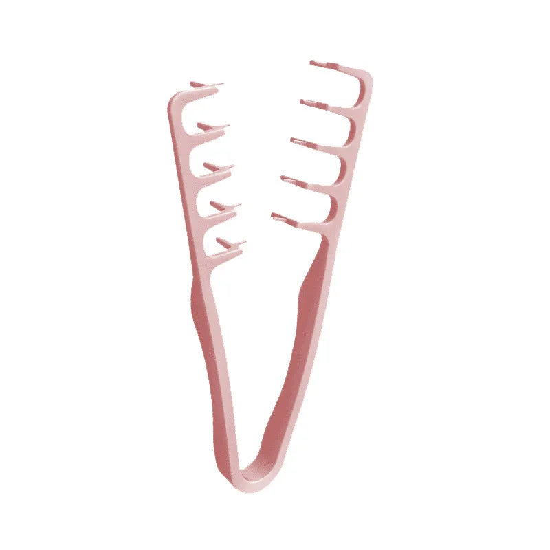 Volumizing Wide-Tooth Hair Comb – Fluffy Root Styling Tool Hair Styling Comb PLUSH Pink
