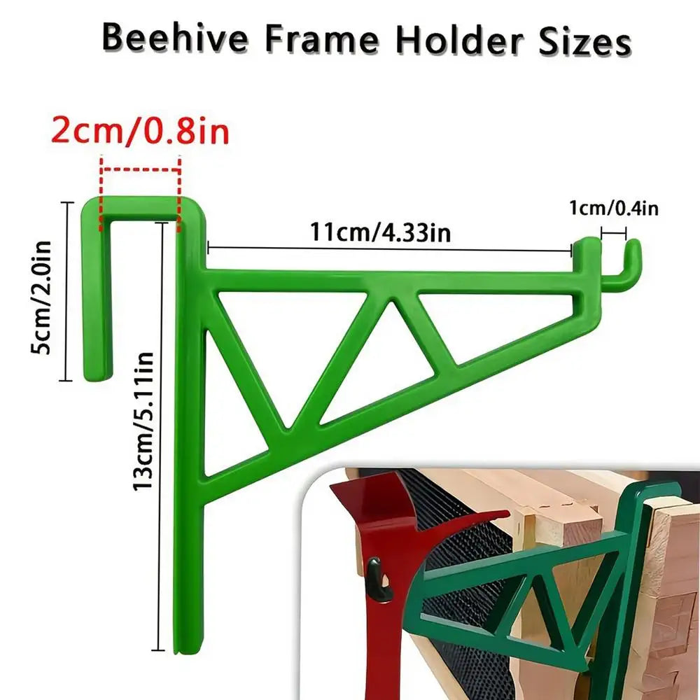 Beehive Frame Holder 2Pcs – Heavy Duty Plastic Beekeeping Perch Beekeeping Frame Holder PLUSH Green