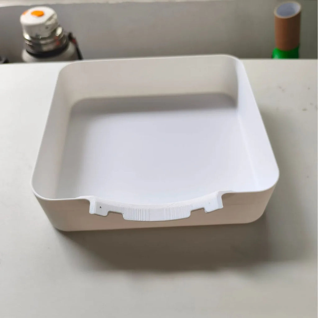 Washing Machine Drain Tray – Lint Filter & Drip Catcher Washer Drip Tray PLUSH White