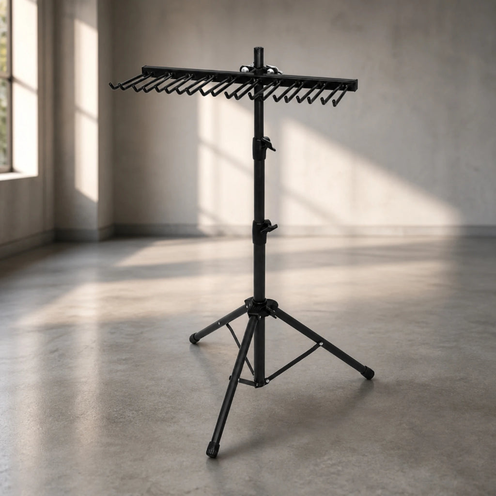 Drumstick Rack Tripod Stand – Anti-Roll Holder with Clamp Drumstick Holder Stand PLUSH