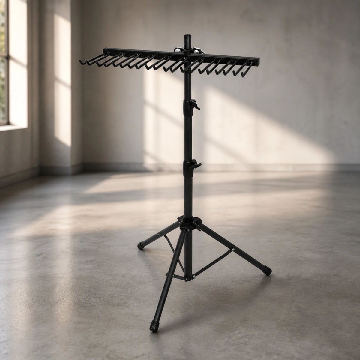 Drumstick Rack Tripod Stand – Anti-Roll Holder with Clamp Drumstick Holder Stand PLUSH