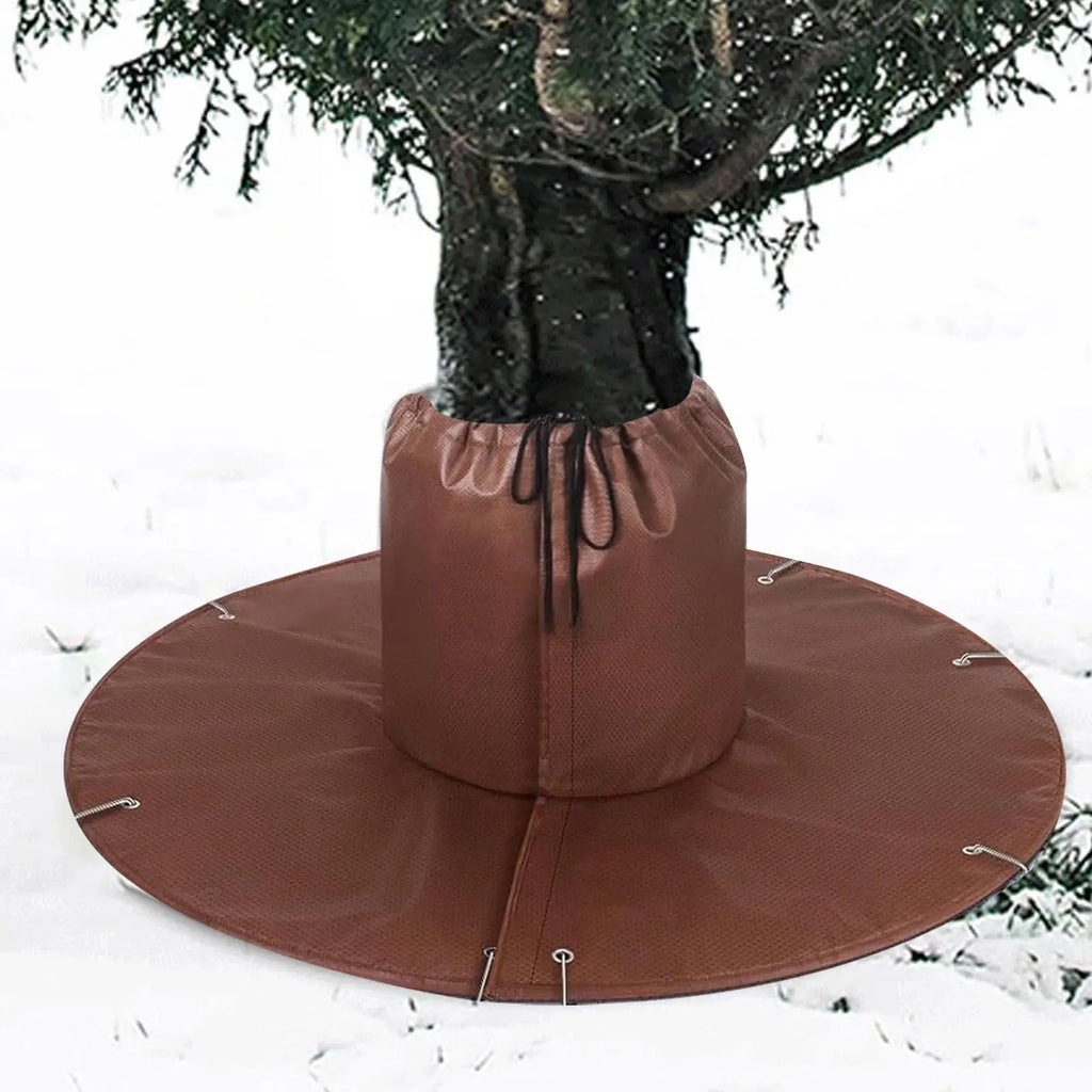 Winter Tree Root Protection Bag | Thermal Plant Cover Drawstring Plant Root Cover PLUSH