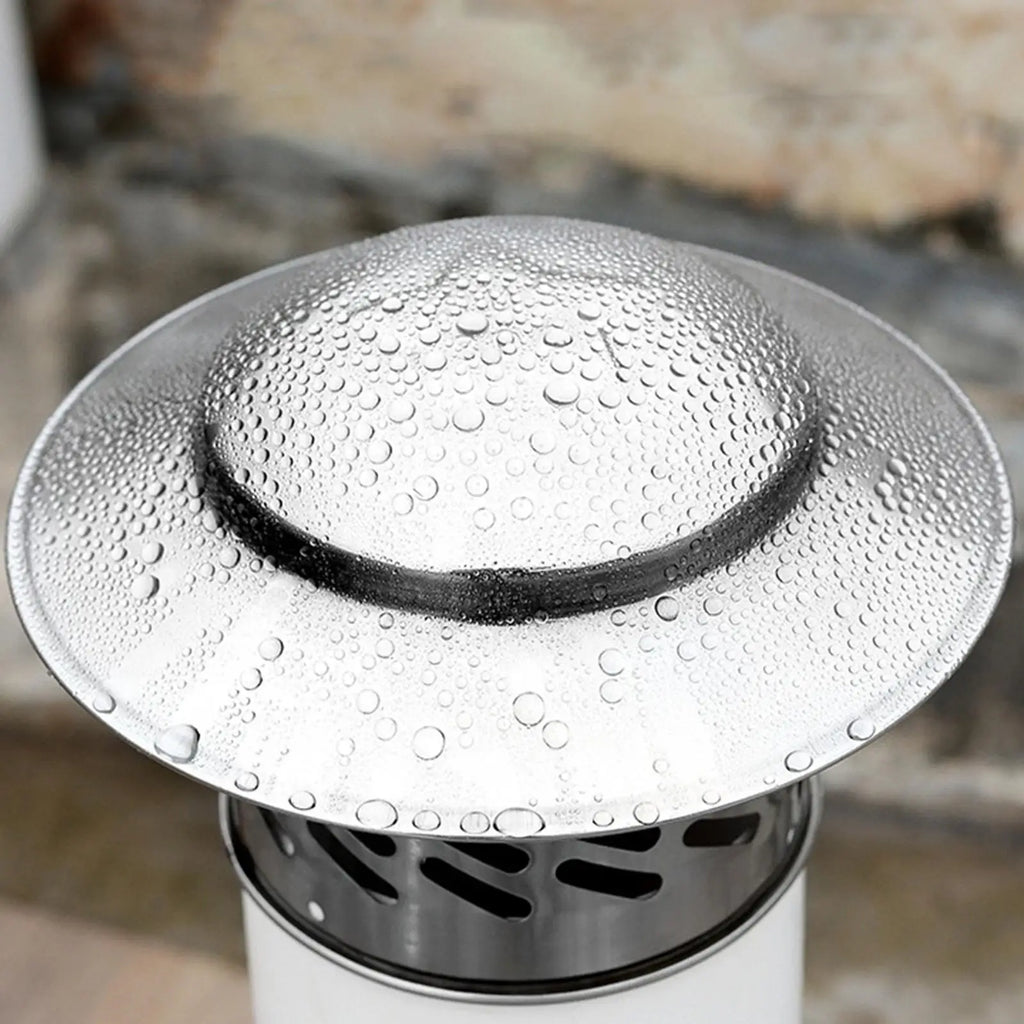 Stainless Steel Chimney Rain Cap | Waterproof Exhaust Pipe Cover Chimney Vent Cap PLUSH