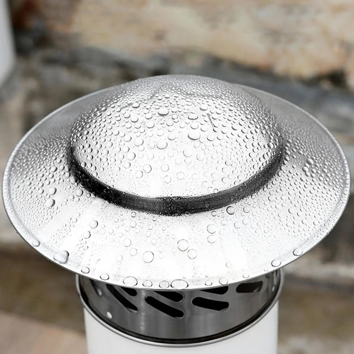Stainless Steel Chimney Rain Cap | Waterproof Exhaust Pipe Cover Chimney Vent Cap PLUSH