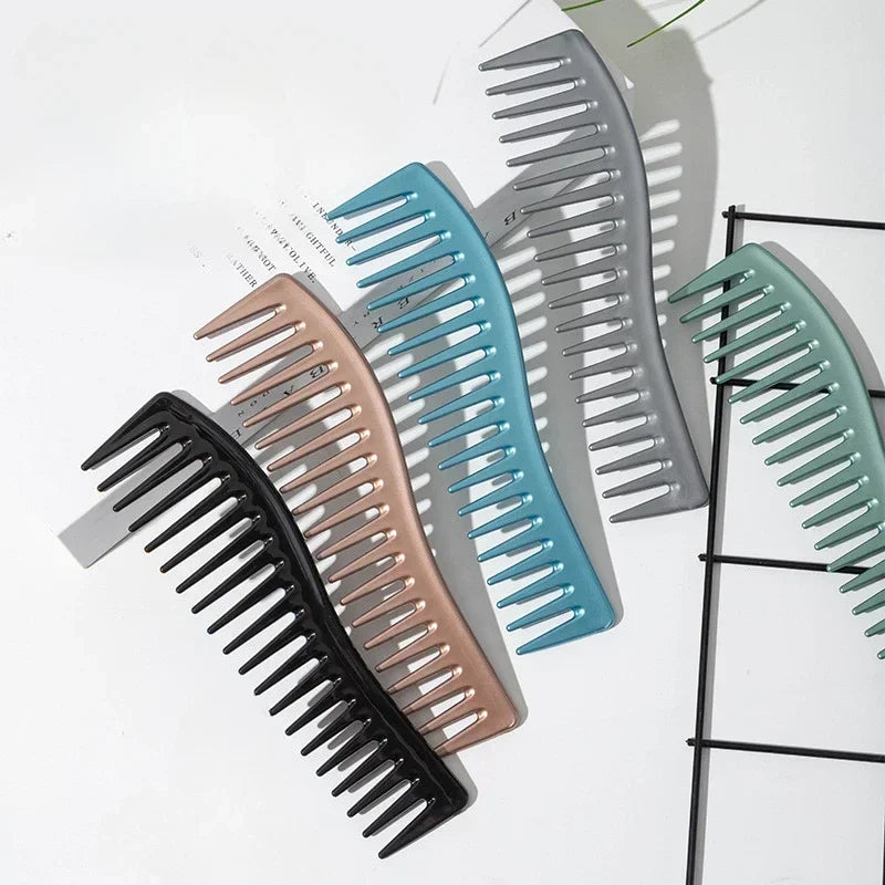 Wide Tooth Resin Comb for Curly, Thick & Wet Hair Styling Wide Tooth Comb PLUSH
