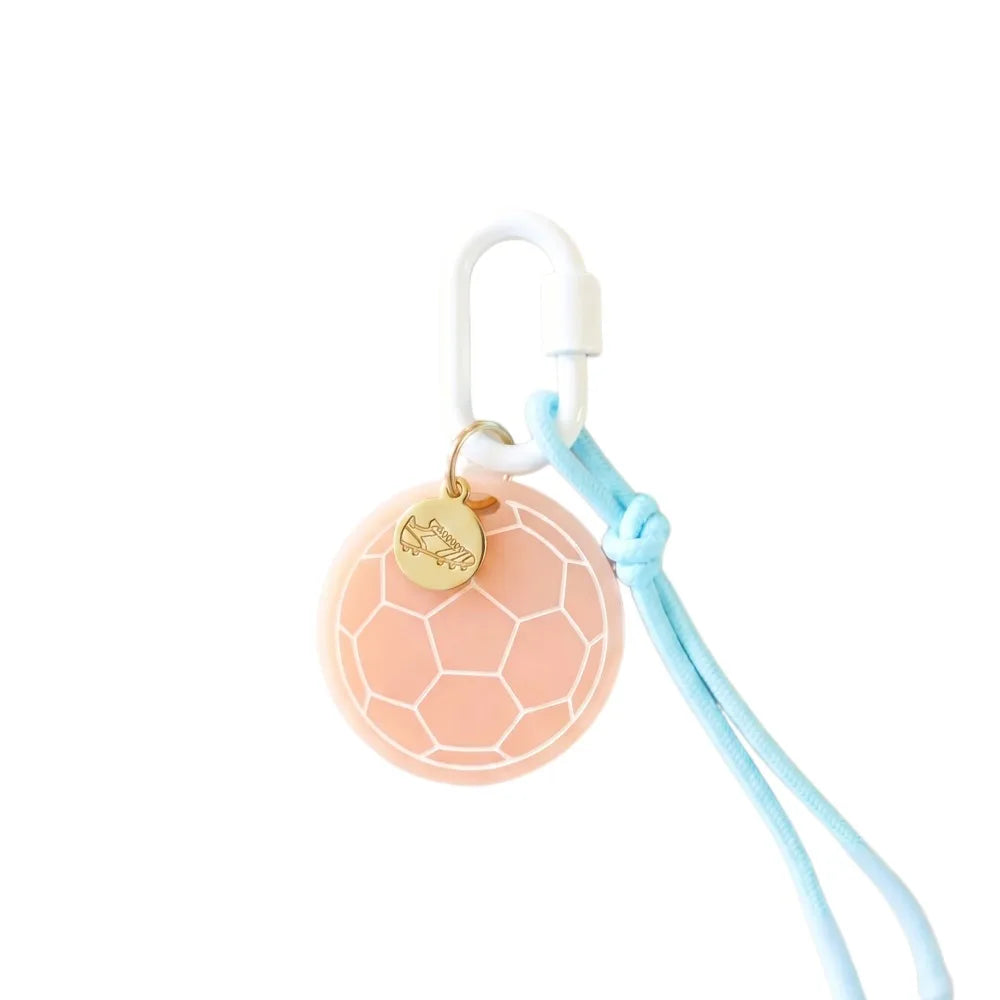 Woven Acrylic Sports Ball Keychain – Golf & Football Charm Keychain Charm PLUSH Style 3