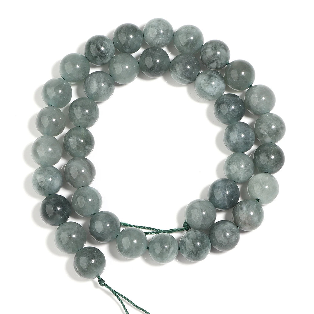 Gray Chalcedony Round Stone Beads 6/8/10mm | DIY Jewelry Stone Spacer Beads PLUSH 10mm-ap35pcs