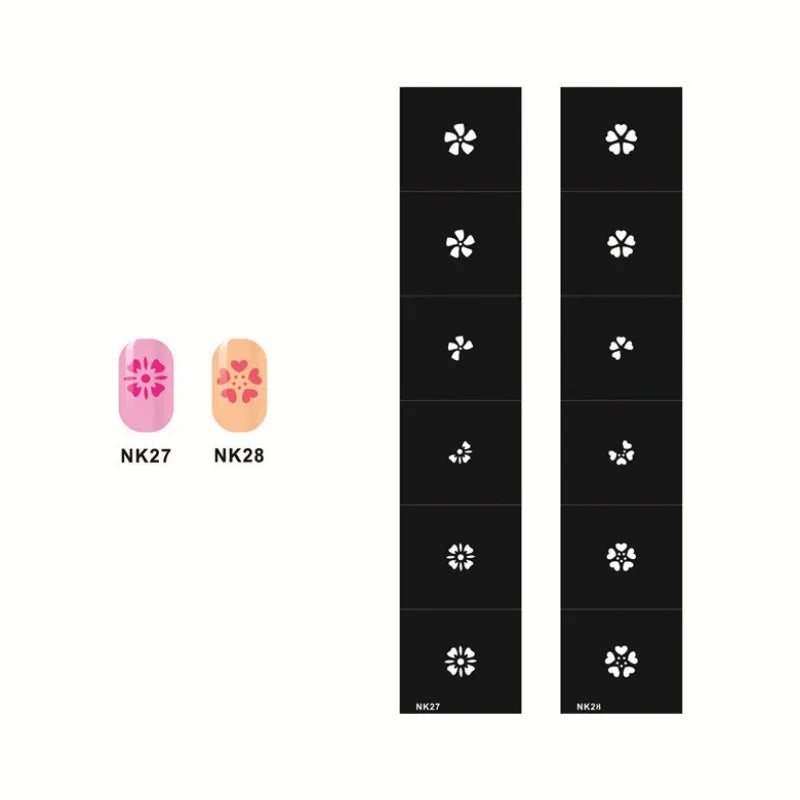 Nail Art Stencils – French Manicure Spray Template 3D Nail Art Stencils PLUSH