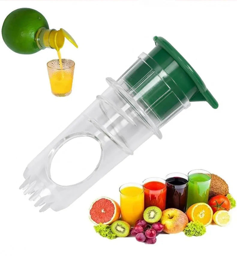 Manual Lemon Squeezer – Portable Citrus Juicer for Kitchen Citrus Juicer PLUSH Green 1pc