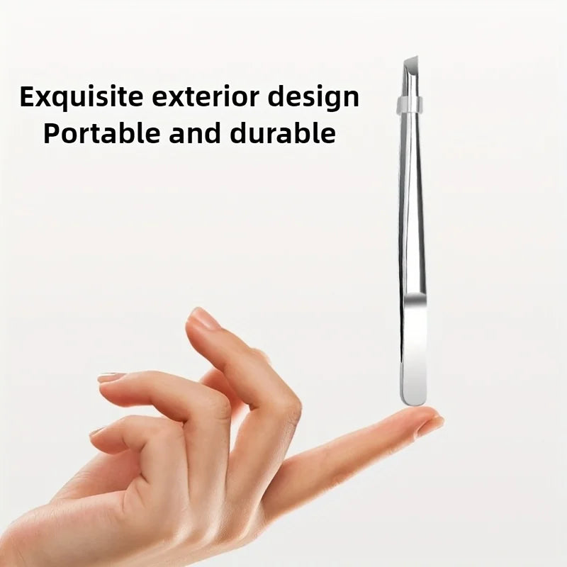 Ouriner Precision Stainless Steel Eyebrow Tweezers Hypoallergenic Eyebrow Tweezers PLUSH