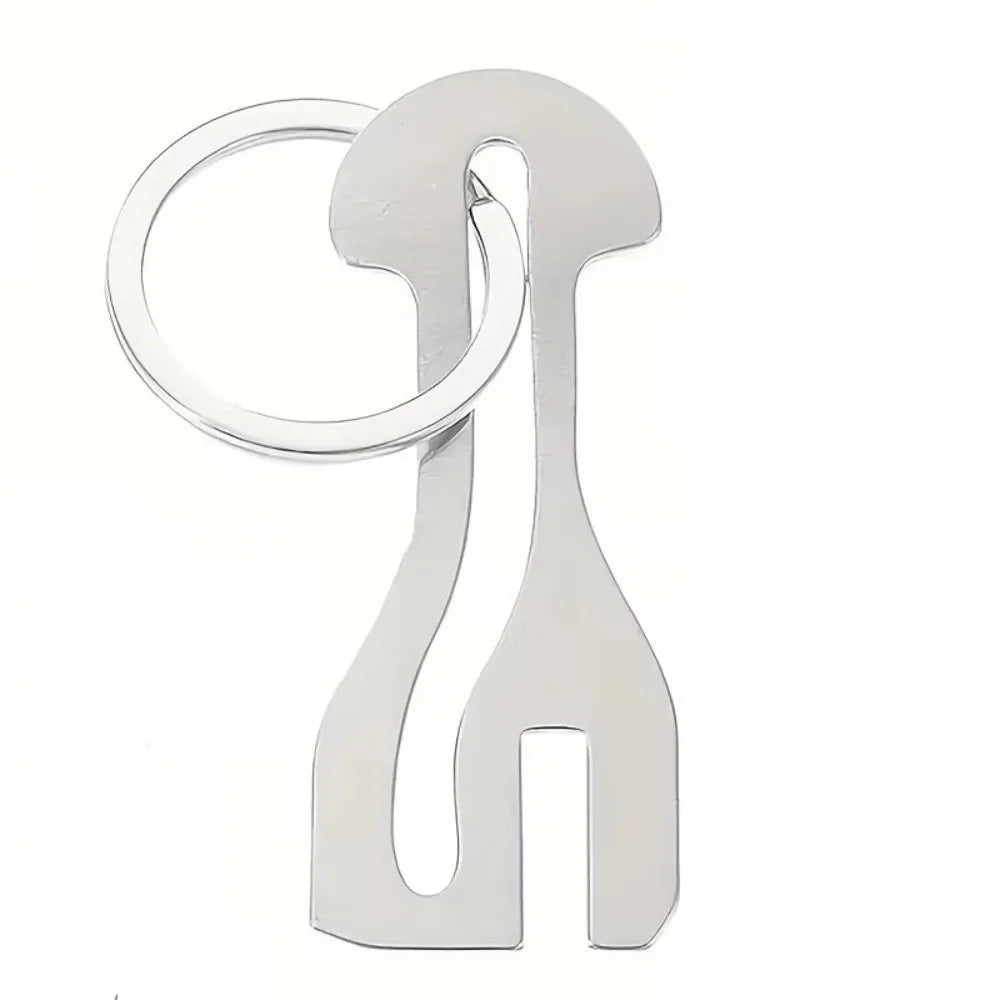 Alloy Shopping Cart Token Keychain – Trolley Coin Keyring Cart Token Keychain PLUSH Silver