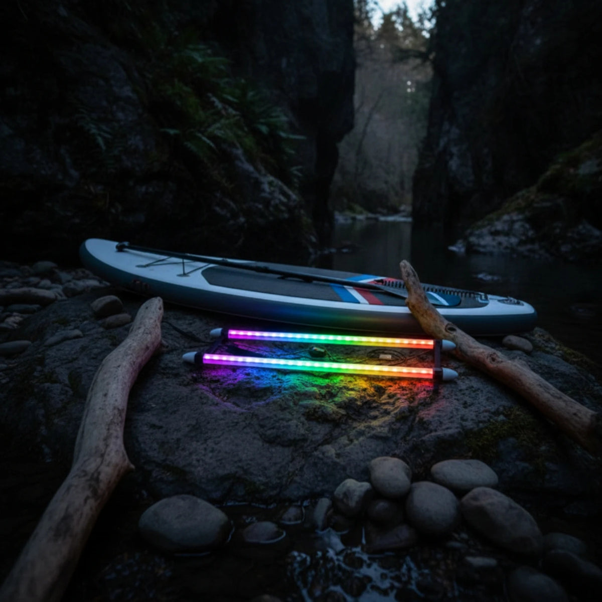 Paddleboard LED Light Kit – Waterproof Night Paddling Strips Paddleboard Light Kit PLUSH